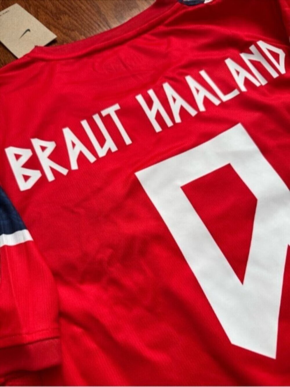 Norway Home Soccer Jersey Haaland #9 World Cup 2026 - Picture 12 of 15